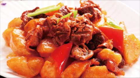 22. Жареный картофель с говядиной